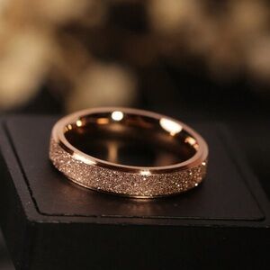 Elegant Rose Gold-Tone Women's Ring